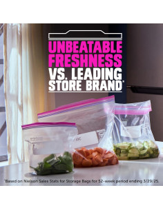 Bolsas de Almacenamiento Ziploc Quart 29 Unidades Reutilizables 2