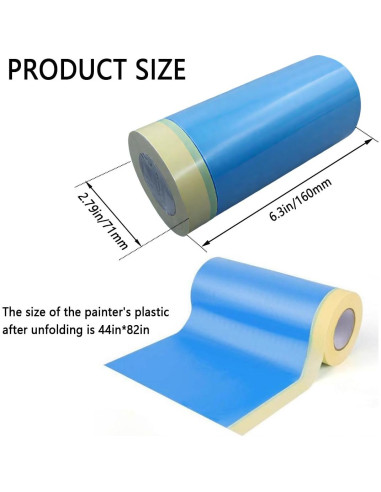 Película Protectora para Pintores Hengengood 1.07m x 25m