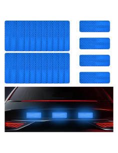 Calcomanías Reflectantes de Advertencia DXNQ 24 Piezas Azul