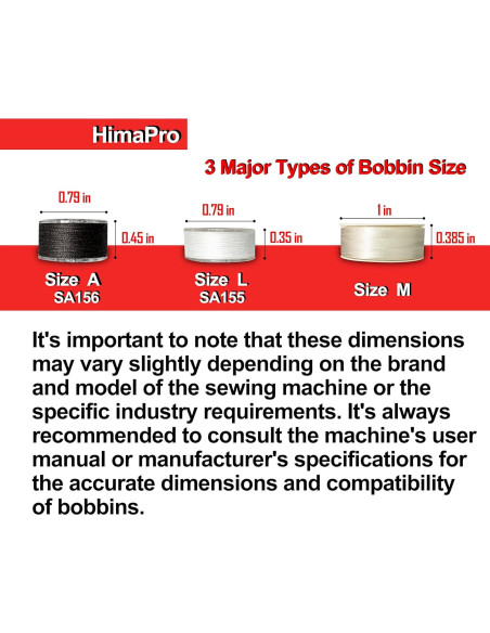 Bobinas Preenhebradas HimaPro 144 Blancas para Bordar L (SA155) Bobinas Preenhebradas HimaPro 144 Blancas para Bordar L (SA155)