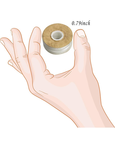 Bobinas Preenhebradas HimaPro 144 Blancas para Bordar L (SA155) Bobinas Preenhebradas HimaPro 144 Blancas para Bordar L (SA155)