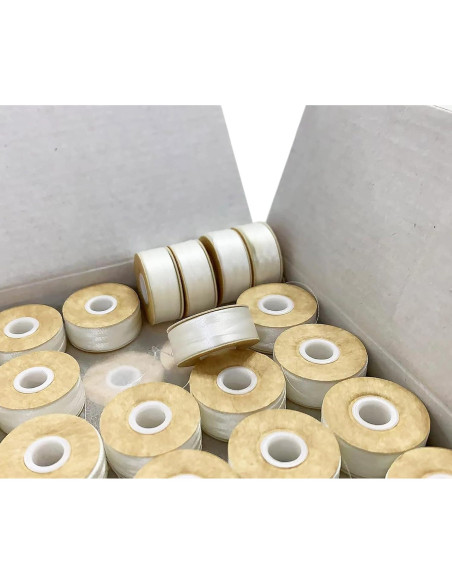 Bobinas Preenhebradas HimaPro 144 Blancas para Bordar L (SA155) Bobinas Preenhebradas HimaPro 144 Blancas para Bordar L (SA155)
