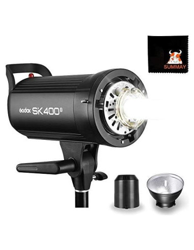 Flash Estroboscópico Godox SK400II 400W GN65 5600K para Estudio