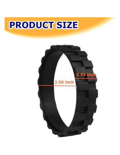 2 Neumáticos de Reemplazo Antideslizantes para Robot Aspiradora YurMemo 2