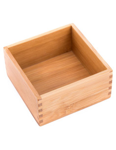 Cajas de Almacenamiento de Bambú Sansnow 10.16x10.16cm