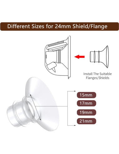 Kit de Insertos de Brida 15/17/19/21mm HRANIO - 8 Piezas