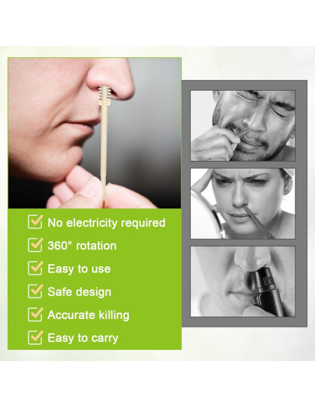 5 Cortadores Nasales 2-en-1 NQEUEPN, Acero Inoxidable, Portátil