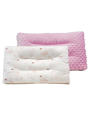 Almohada para Niños RESTIRY 100% Algodón Rosa 48x28 cm