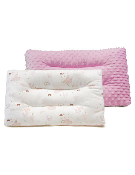 Almohada para Niños RESTIRY 100% Algodón Rosa 48x28 cm