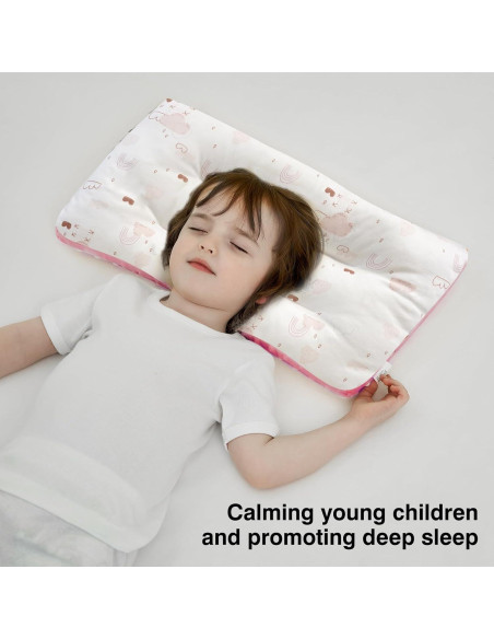 Almohada para Niños RESTIRY 100% Algodón Rosa 48x28 cm