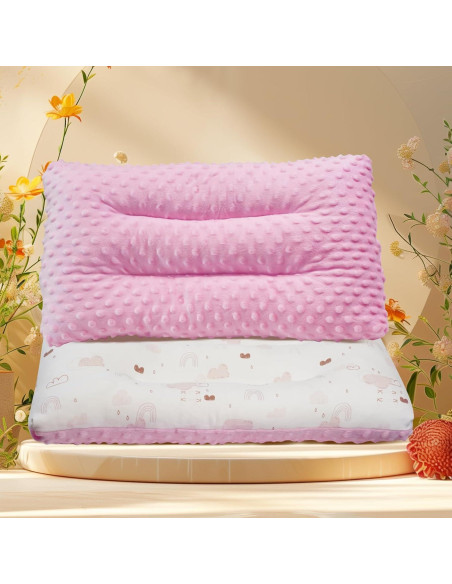 Almohada para Niños RESTIRY 100% Algodón Rosa 48x28 cm