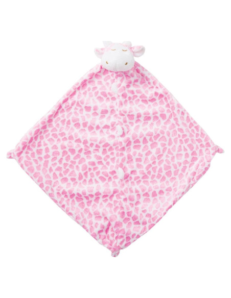 Manta Jirafa Rosa Angel Dear - Suave y Lavable a Máquina