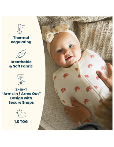 Saco de Sueño Tiny Twinkle Bebés 3-6 Meses 1.0 TOG Algodón