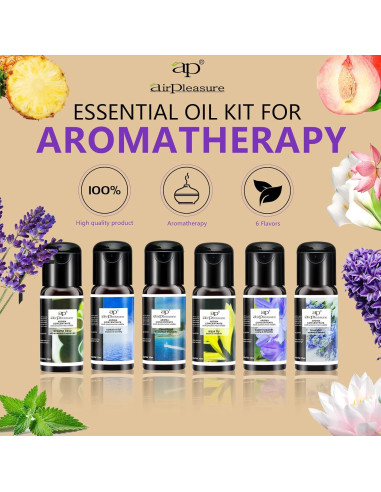 Set de Aceites Esenciales Reborn ap airpleasure - 6x15ml Aromaterapia