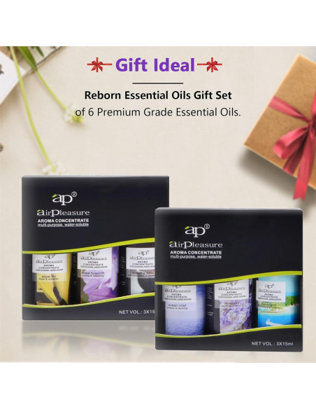 Set de Aceites Esenciales Reborn ap airpleasure - 6x15ml Aromaterapia Set de Aceites Esenciales Reborn ap airpleasure - 6x15ml Aromaterapia