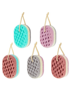 Esponjas de Baño Suaves Boao - 5 Piezas Naturales Exfoliantes