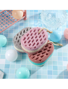 Esponjas de Baño Suaves Boao - 5 Piezas Naturales Exfoliantes 2