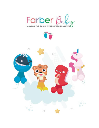 Soporte para Cepillos de Dientes Farber Baby - 4 Pack Animales