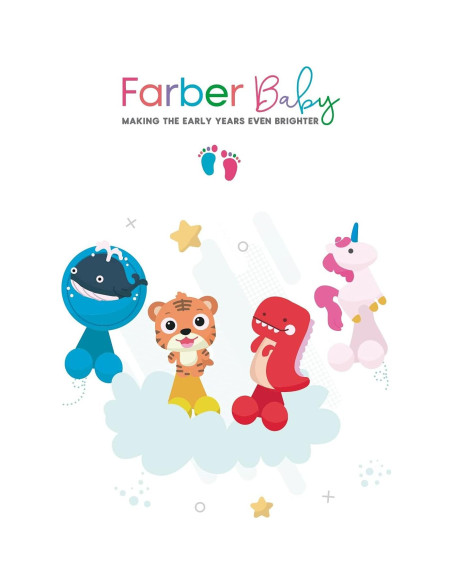 Soporte para Cepillos de Dientes Farber Baby - 4 Pack Animales