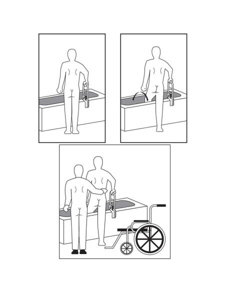 Barra de Seguridad para Bañera MOASKER Blanca - Acero Ajustable