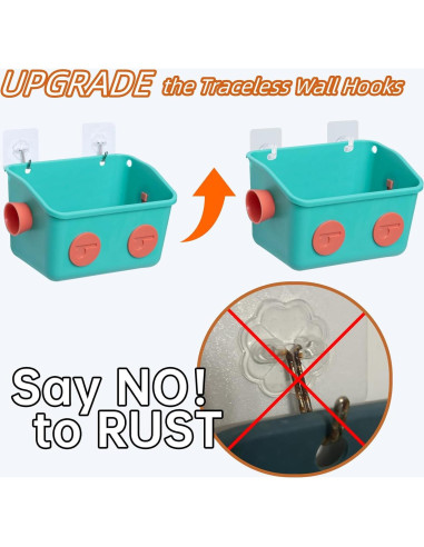 Organizador de Juguetes de Baño LUFOFOX Robot Colorido 3 Cestas