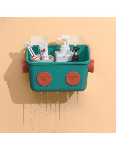 Organizador de Juguetes de Baño LUFOFOX Robot Colorido 3 Cestas