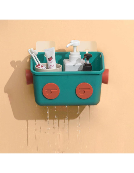 Organizador de Juguetes de Baño LUFOFOX Robot Colorido 3 Cestas