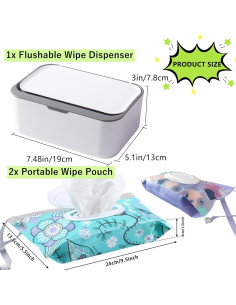 Dispensador de Toallitas Reutilizable HFHungkeong Blanco-Gris 2