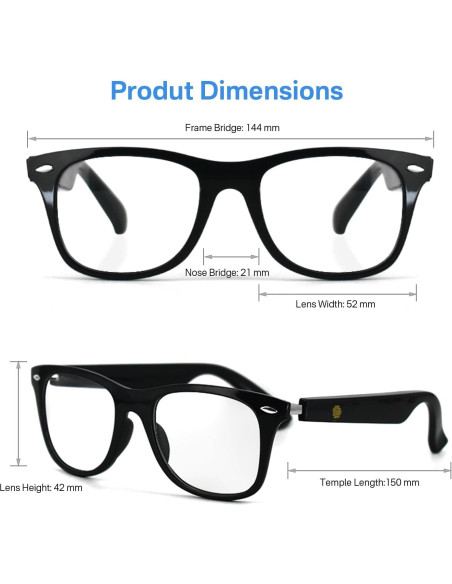 Gafas Inteligentes GenXenon MZ08 Bluetooth con Luz Azul Gafas Inteligentes GenXenon MZ08 Bluetooth con Luz Azul