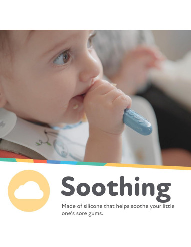 Set de Cucharas para Bebés Nuby 3 Piezas 6+ Meses Silicona