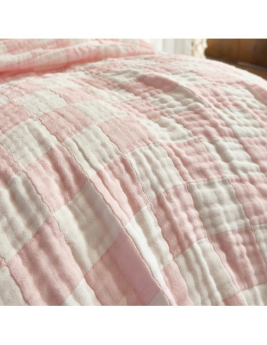 Manta de Muselina SANACYNA 100% Algodón Rosa 76x102 cm