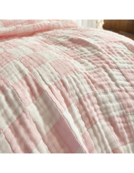 Manta de Muselina SANACYNA 100% Algodón Rosa 76x102 cm