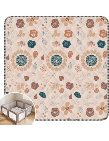 Alfombra de Juego Duwenem 127x127 cm Suave y Lavable