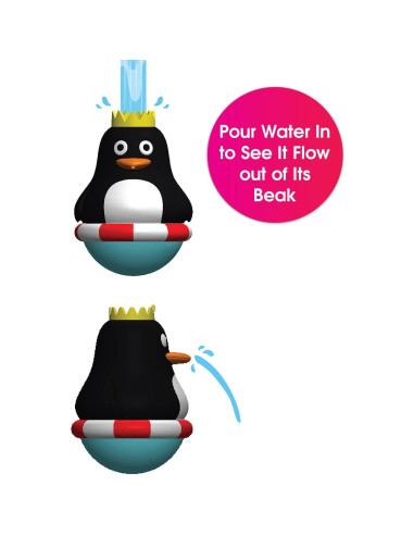 Juguete de Baño Edushape Pingüino Roly Poly - 0 a 3 Años