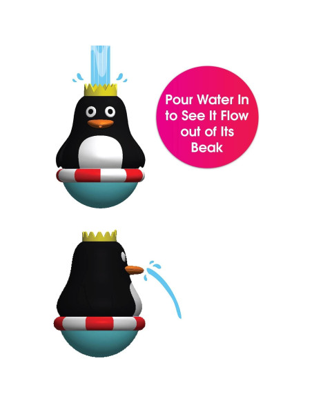 Juguete de Baño Edushape Pingüino Roly Poly - 0 a 3 Años