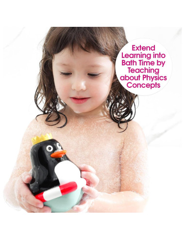Juguete de Baño Edushape Pingüino Roly Poly - 0 a 3 Años