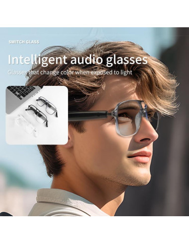 Gafas Inteligentes Bluetooth Piluyaa YJ-GS-10 con Audio Estéreo