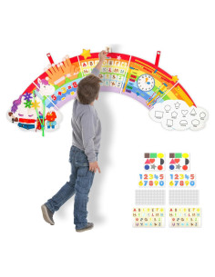 Panel Sensorial Arcoíris GIASSVIO 25.4x12.7 cm para Niños