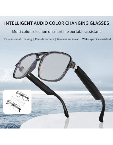 Gafas Inteligentes Bluetooth Piluyaa YJ-GS-10 con Audio Estéreo