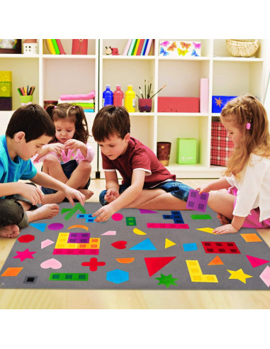 Conjunto de Formas de Fieltro WATINC 59 Piezas 1.07m