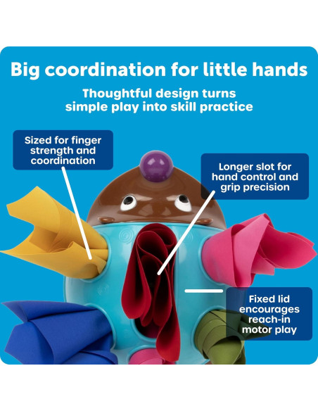 Spike el Erizo de Motricidad Fina - Recursos de Aprendizaje, 11 Piezas, 18 Meses+