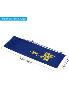 Funda Suave para Raqueta de Bádminton PATIKIL Azul 72x22cm 2