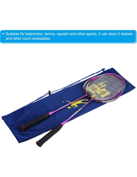 Funda Suave para Raqueta de Bádminton PATIKIL Azul 72x22cm Funda Suave para Raqueta de Bádminton PATIKIL Azul 72x22cm