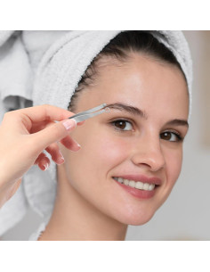 2 Pinzas Recortadoras de Vello Nasal Acero Inoxidable QfwdfcTrenz 2