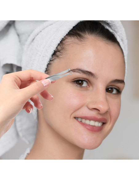 2 Pinzas Recortadoras de Vello Nasal Acero Inoxidable QfwdfcTrenz