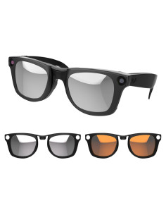 Clip Polarizado RCstyle para Ray-Ban Meta Wayfarer L Gris/Naranja