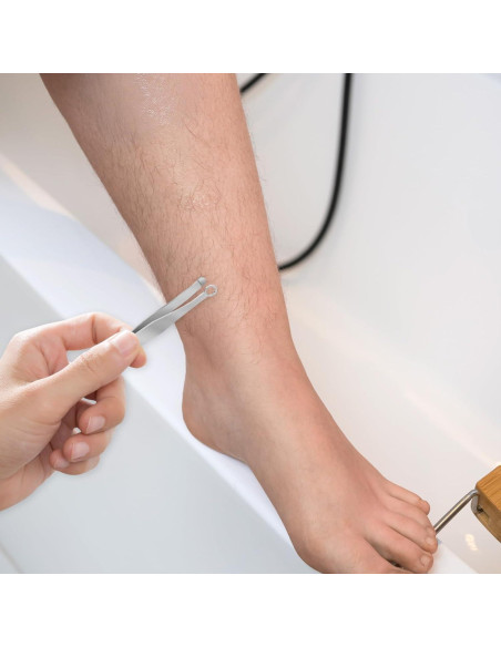 2 Pinzas Recortadoras de Vello Nasal Acero Inoxidable QfwdfcTrenz