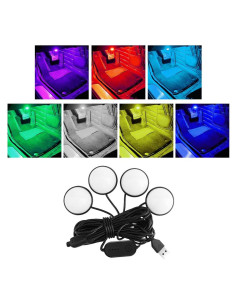 Luces LED interiores Suvnie 4 en 1 con control remoto