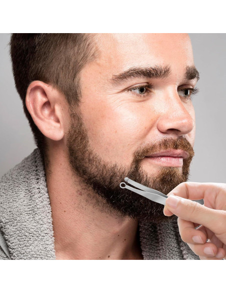 2 Pinzas Recortadoras de Vello Nasal Acero Inoxidable QfwdfcTrenz