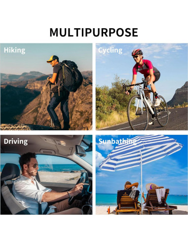 Clip Polarizado RCstyle para Ray-Ban Meta Wayfarer L Gris/Naranja